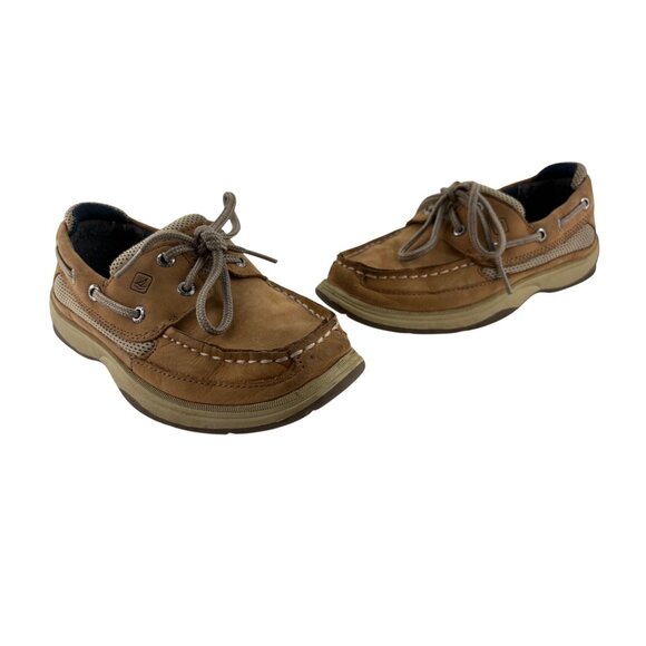 Sperry Top-Sider Kids Lanyard Loafer Boat Shoes Boys Size US 2 M Tan Leather - Picture 2 of 11